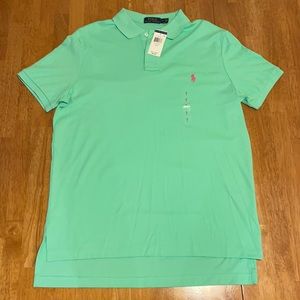 Ralph Lauren Polo Men’s Large Medium-Fit Green Short-Sleeved Polo Shirt